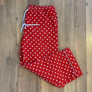 Red Polkadot Pajamagram Flannel Pajama Pants - 1x